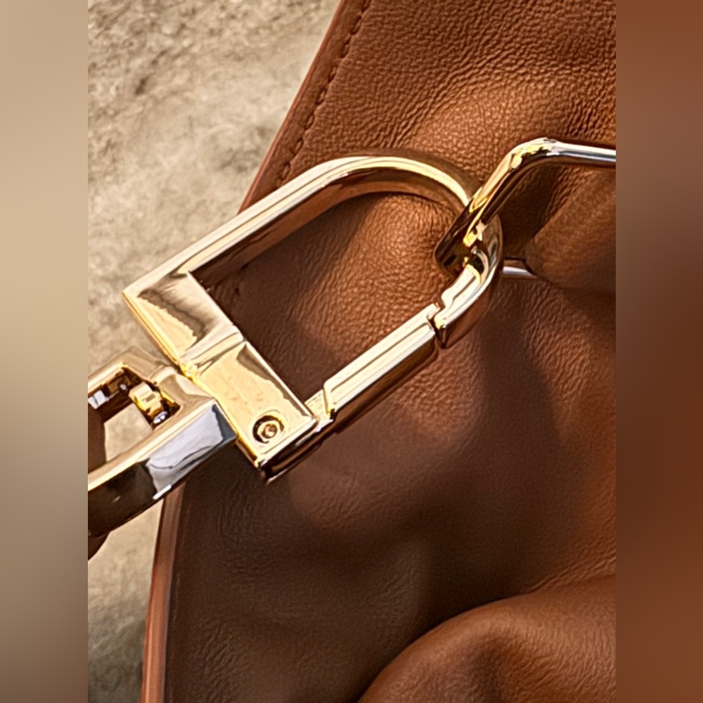 GABRIELA HEARST Tote Cognac Brown Carryon Leather Bag Shopper Crossbody Handbag - Picture 12 of 13